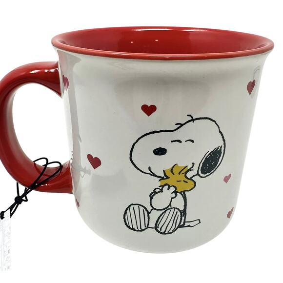 Peanuts Valentine's Day Mug Snoopy & Charlie Brown 20oz Ceramic Coffee Cup NEW - Picture 13 of 13